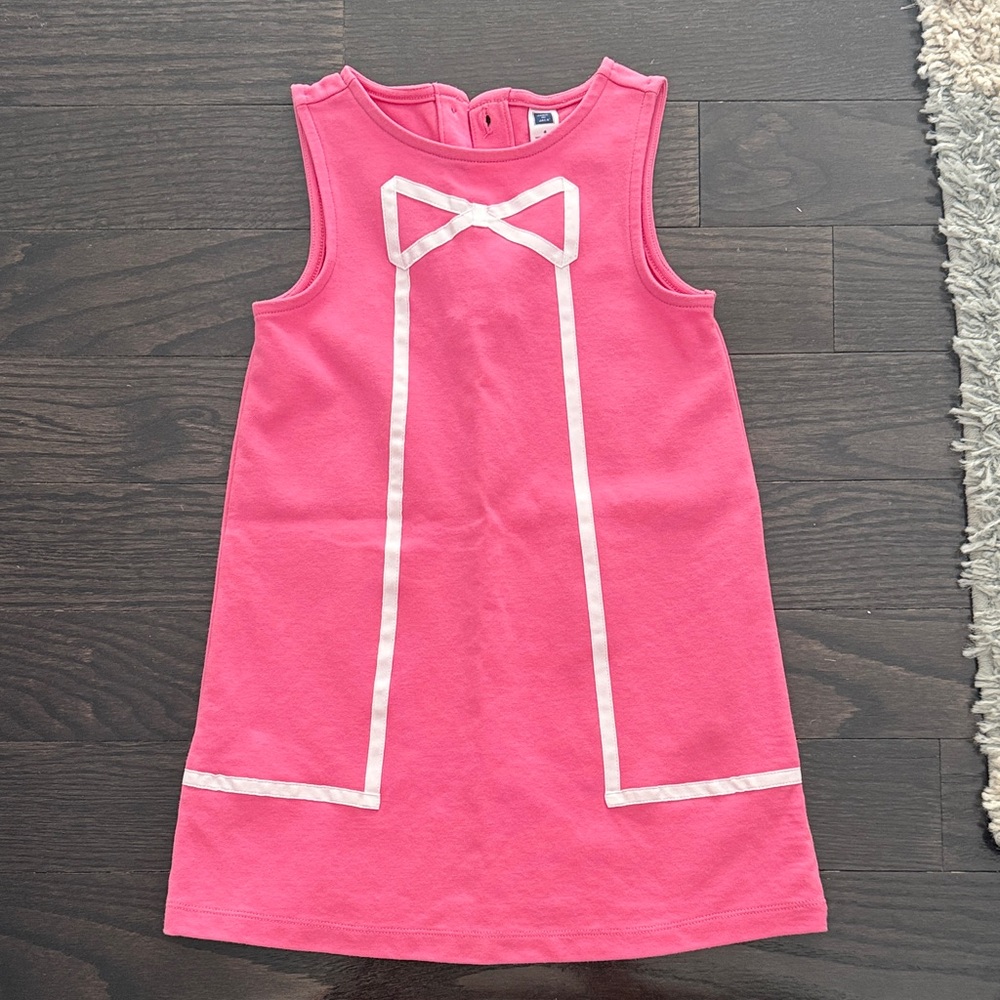 Janie and Jack Pink Dress with White Accents